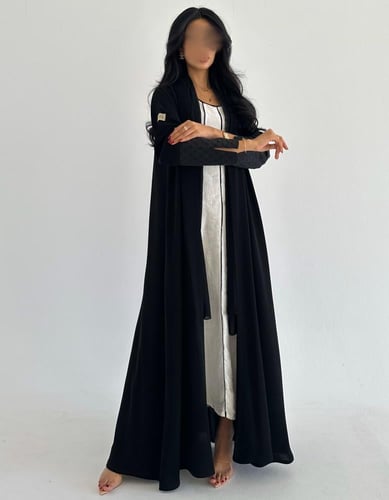 كريب سادة مع تدخيلة اكمام ركامه هندي