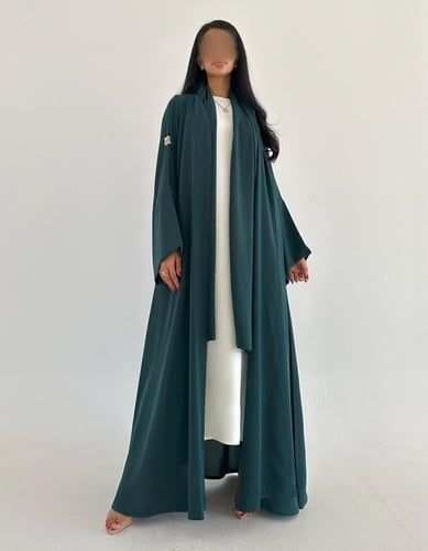 كريب خفيف تركواز عمليه نص كلوش