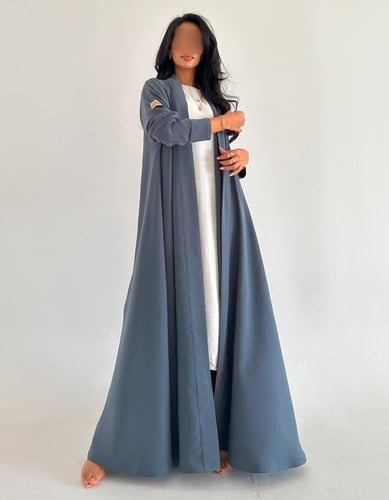 كريب ياباني عملي كلوش اكمام ضيقة