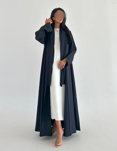 تفته من الخلف مع كريب خفيف بفتحة اكمام قصة كلوش كح...