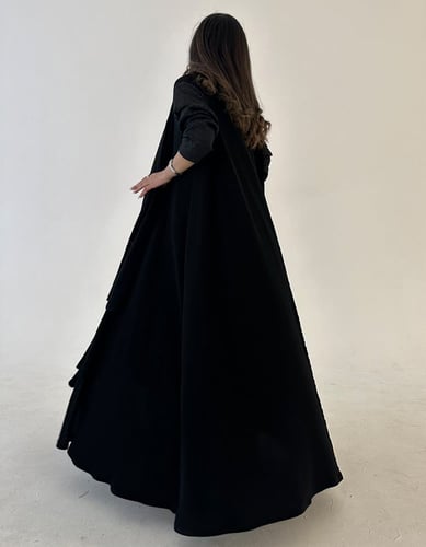 عباية كلوش ملكي و الاكمام جاكار مورد