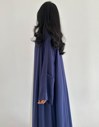 كريب ياباني عملي كلوش اكمام صفطة