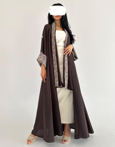 كريب خفيف كلوش مع لنن في الاكمام