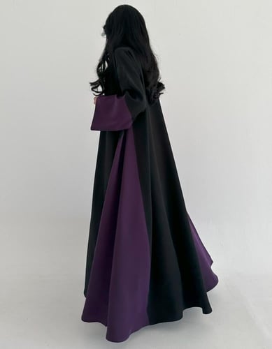 كريب ياباني كلوش اسود وموف