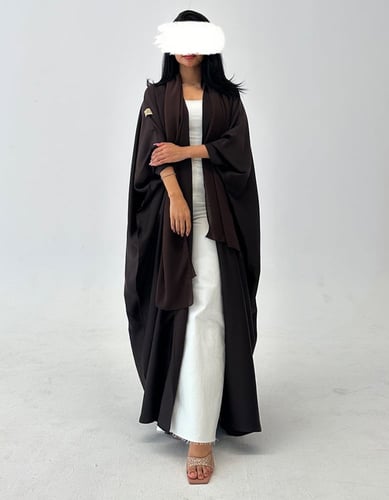 عباية حرير خفيف نص بشت