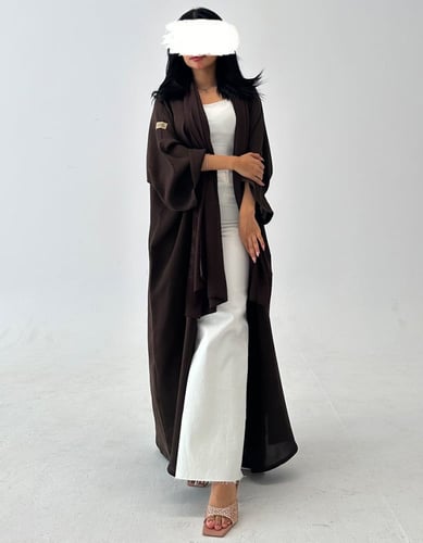 عباية كريب ربع بشت والأكمام واسعة
