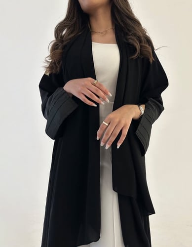 ملكي كلوش وتفته زري لمعة ومخطط من الخلف