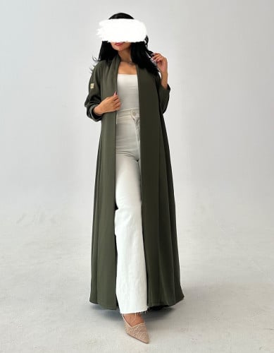 عباية كريب ناعم نص كلوش