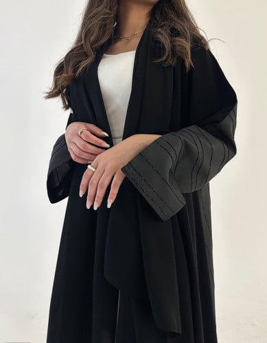 ملكي كلوش وتفته زري لمعة ومخطط من الخلف