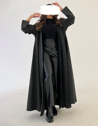 عباية قصة كلوش والاكمام جلد