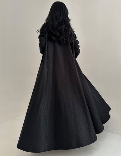 عباية جاكار هندي من الخلف والجوانب كلوش