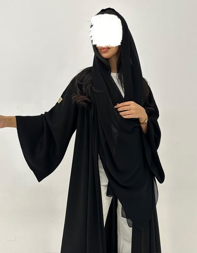 كريب كلوش واكمام لمعه كلوش