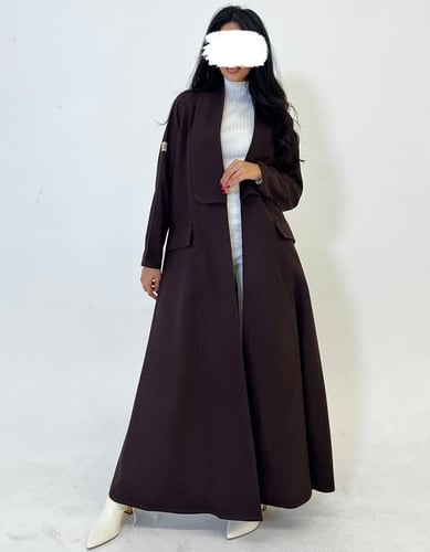 عبايه شتويه جوخ كلوش بجيوب