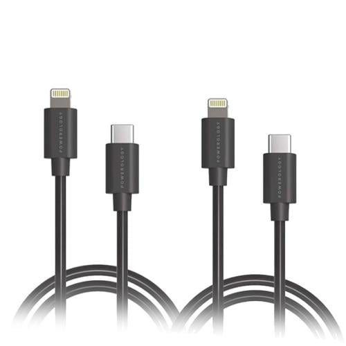 2 - كيبل باوراولوجي لايتنينج - تايب سي 3م اسود