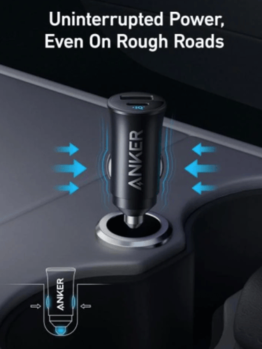 / شاحن سيارة انكر بمنفذ تايب سي ومنفذ يو اس بي بقو...