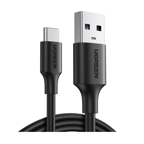 / يوجرين سلك شاحن USB إلى USB-C بطول 1 م – أبيض/اس...