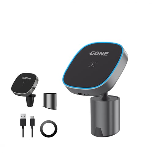 -- حامل مغناطسي متطّور يدعم الشحن اللاسلكي ماج سيف...