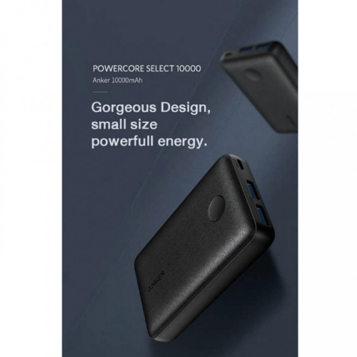 بطارية أنكر باوركور سيلكيت 10000 ملي امبير - اسود