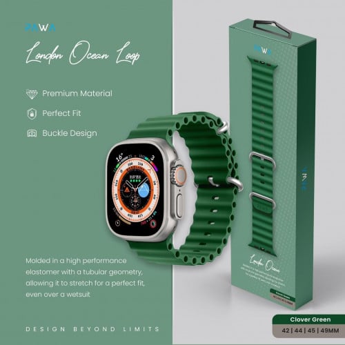= باوا-London Ocean سوار ساعة أبل سيليكون متوافق م...