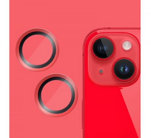 - حماية عدسة ايفون 14 / 14 بلس - أحمر