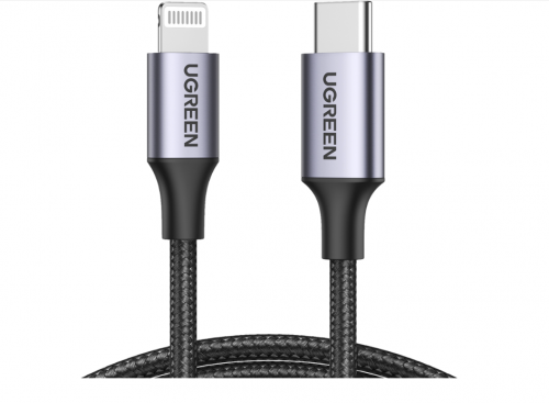 سلك شاحن يوجرين USB إلى آيفون بطول 1 م - أبيض