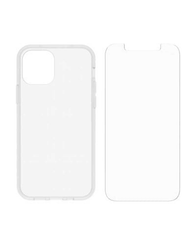 = اوتر بوكس كفر حمايه شفاف + ستيكر حماية زجاجية شف...