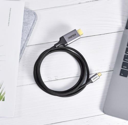 = سلك تشويتيك قماشي من USB-C الى HDMI بطول 1.8م وب...