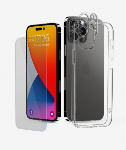 بكج حماية زوندا 5 في 1 كفر شفاف + حماية للشاشة وال...