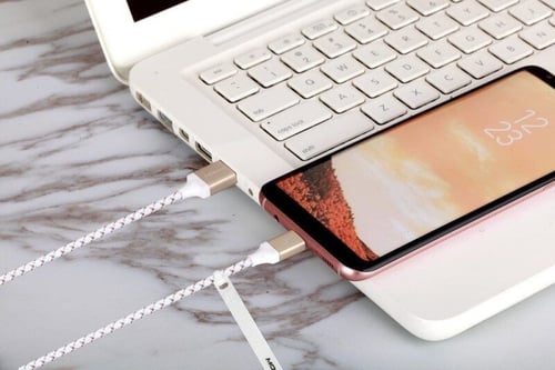 = سلك شاحن موماكس زيرو Type-C الي USB بطول 1 م - ذ...