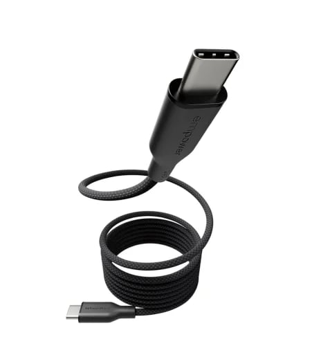 EMPOWER™ BY PANZERGLASS® MAGNETIC 240W USB-C TO USB-C CABLE | USB 2.0 | 1.5M | SPACE BLACK