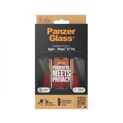 = حماية شاشة بانزر جلاس ايفون 15 برو - شاشة كاملة...