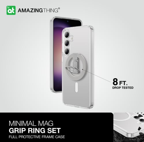 = كفر حماية AmazingThing ماج سيف جالكسي S24 مع مسك...