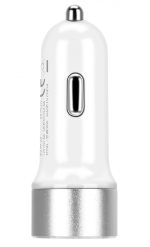 = شاحن سيارة من موماكس بمنفذين USB يدعم الشحن السر...