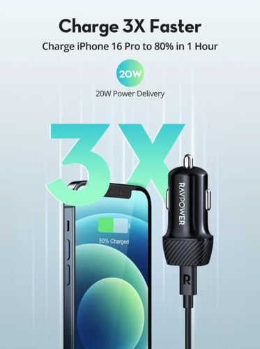 = بكج راف باور بطارية بقوة 20 واط بسعة 10000 ملي ا...