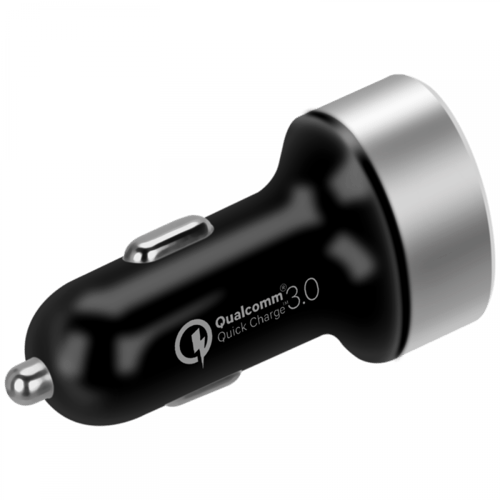 شاحن سيارة موماكس بمنفذين USB يدعم الشحن السريع 30...