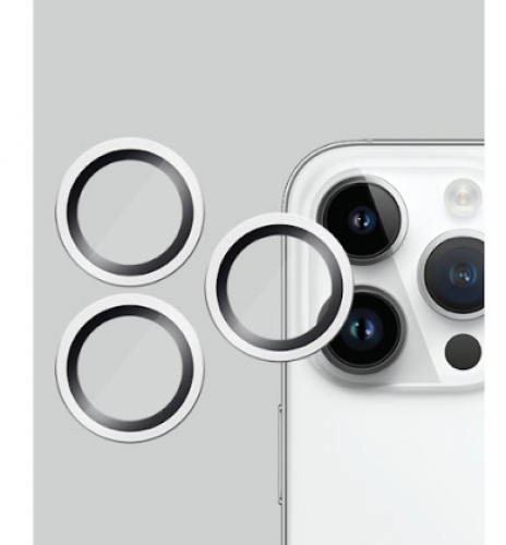 - حماية عدسة ايفون 14 برو / 14 برو ماكس - سلفر