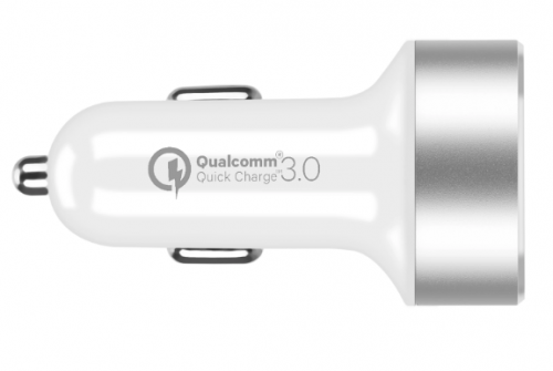 = شاحن سيارة من موماكس بمنفذين USB يدعم الشحن السر...