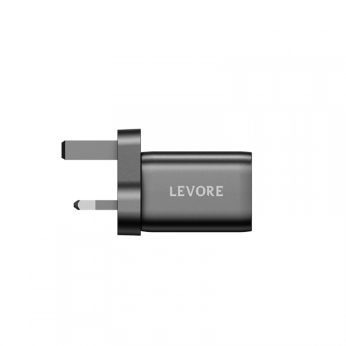 = شاحن جداري ليفوري 33 واط منفذ PD- أسود