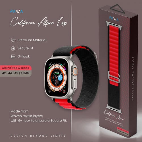 = باوا - California Alpine سوار ساعة أبل قماش متوا...