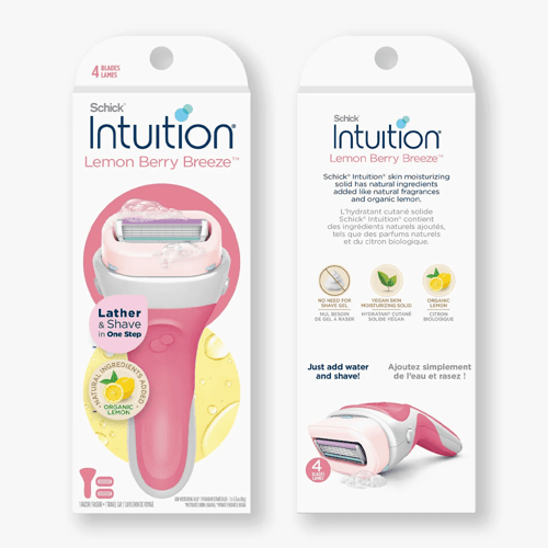 شفرة حلاقة بخلاصة الليمون والتوت من شيك انتيوشن -...