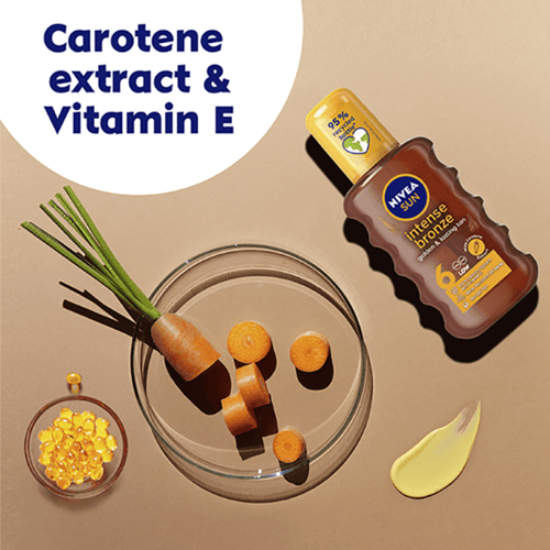 بخاخ زيت تان تسمير بعامل حماية 6 من نيفيا - 200مل