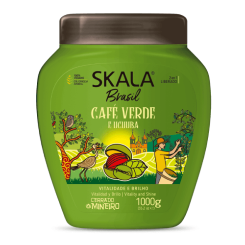 كريم معالج للشعر بالقهوة الخضراء البرازيلية وزبدة...