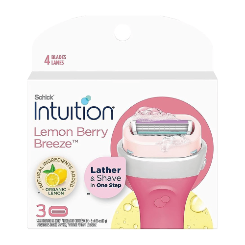 رؤوس شفرات حلاقة بخلاصة الليمون والتوت من شيك انتي...