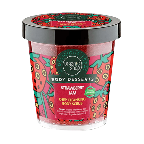 مقشر للجسم للتنظيف العميق بمربى الفراولة من اورجان...