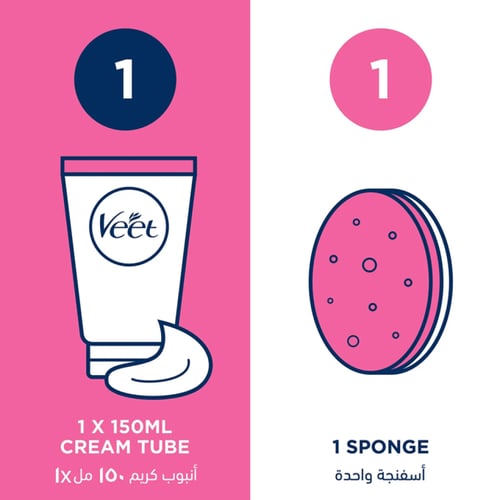 كريم إزالة الشعر أثناء الاستحمام للبشرة الجافة من...