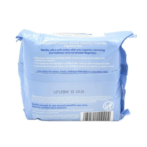 مناديل لإزالة المكياج ديب كلين من نيوتروجينا