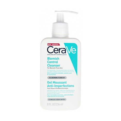 غسول الوجه للتحكم في حب الشباب من سيرافي - 236مل