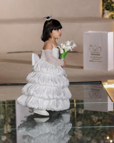 فستان مناسبات ابيض