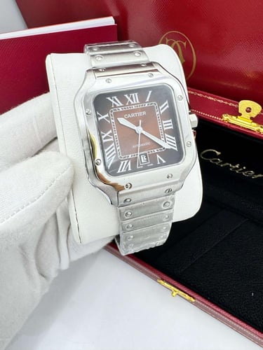 ساعة كارتير سانتوس رجالي نافذة تاريخ - ماستر