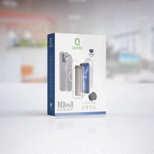 بكج الحماية المتكامل أيفون 15 برو QUFEX